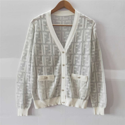 2020秋季新款V領寬松長袖開衫上衣毛衣針織衫女